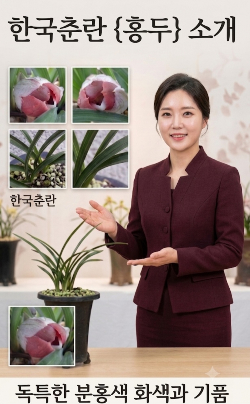 홍두/한국춘란 홍화보?